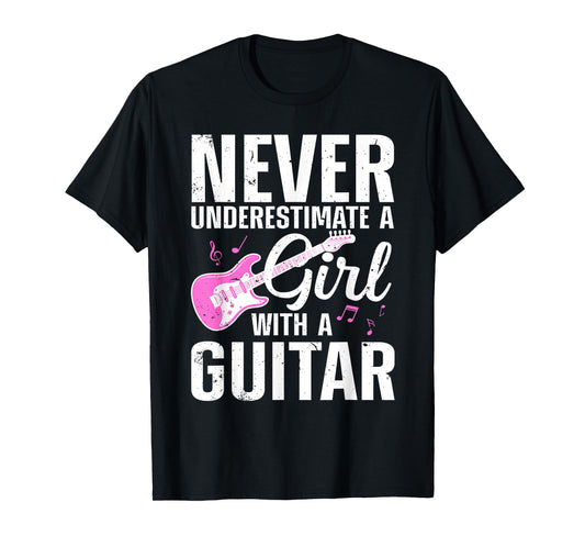 Best Guitar Gift Guitar Themed Stuff & Accessories Women Girls Guitarist Acoustic Guitar Lovers T-Shirt