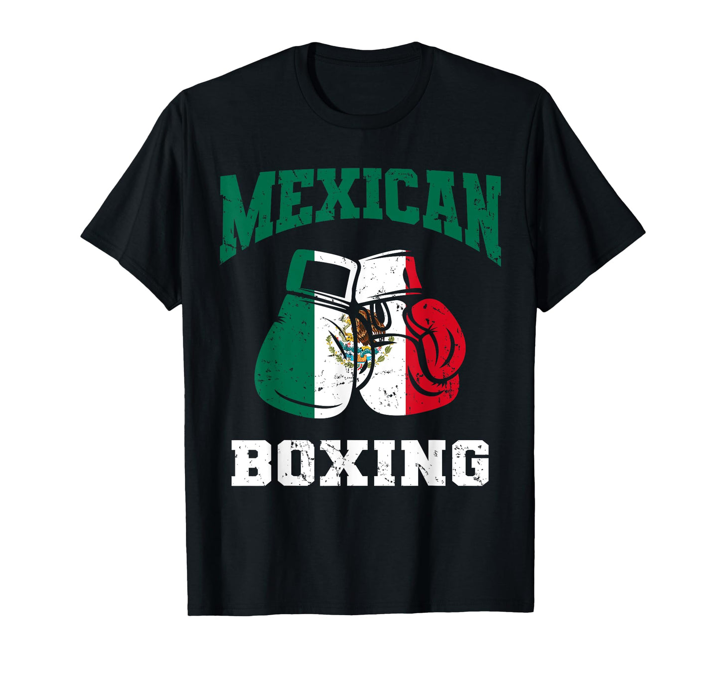 Mexican Boxing Gloves Mexico Pride Patriotic Mens Boys Kids T-Shirt