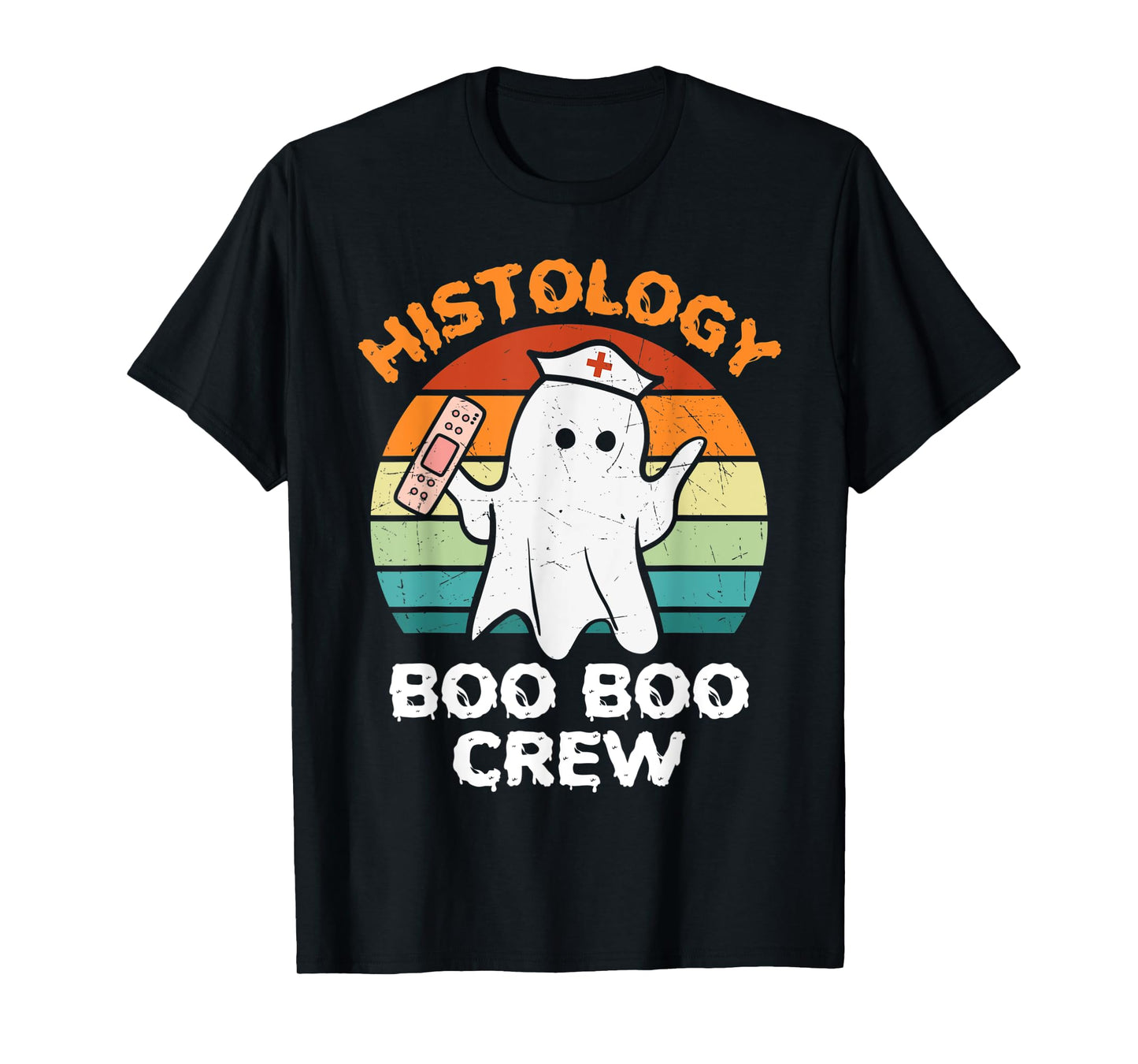 Histology Boo Crew Halloween Ghost Costume Matching T-Shirt