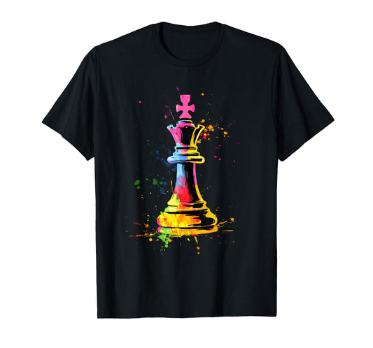Colorful Chess Piece Chess Player T-Shirt