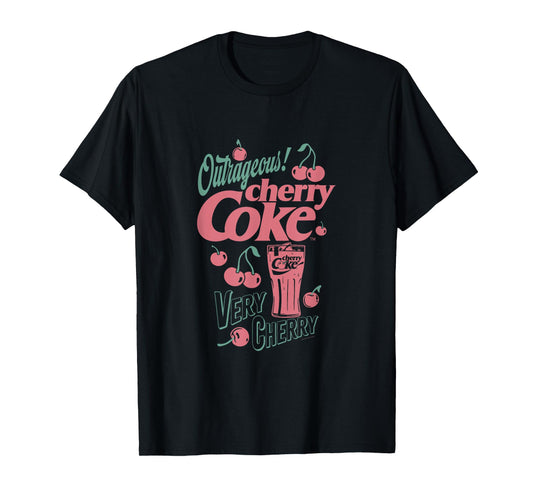 Coca-Cola Outrageous Cherry Coke Soda Pop Vintage T-Shirt