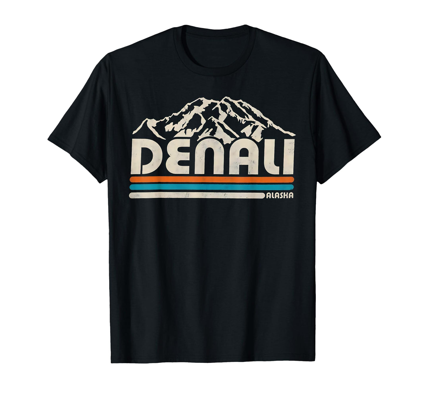 Vintage Denali National Park Alaska Mountains Nature Hiking T-Shirt