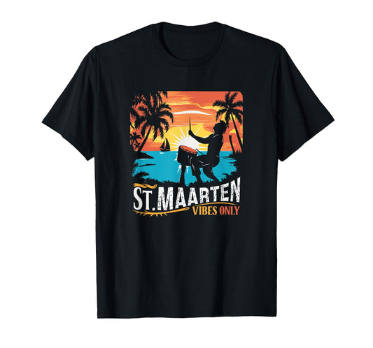 Retro St. Maarten Vibes Only St. Maarten 70s vintage T-Shirt