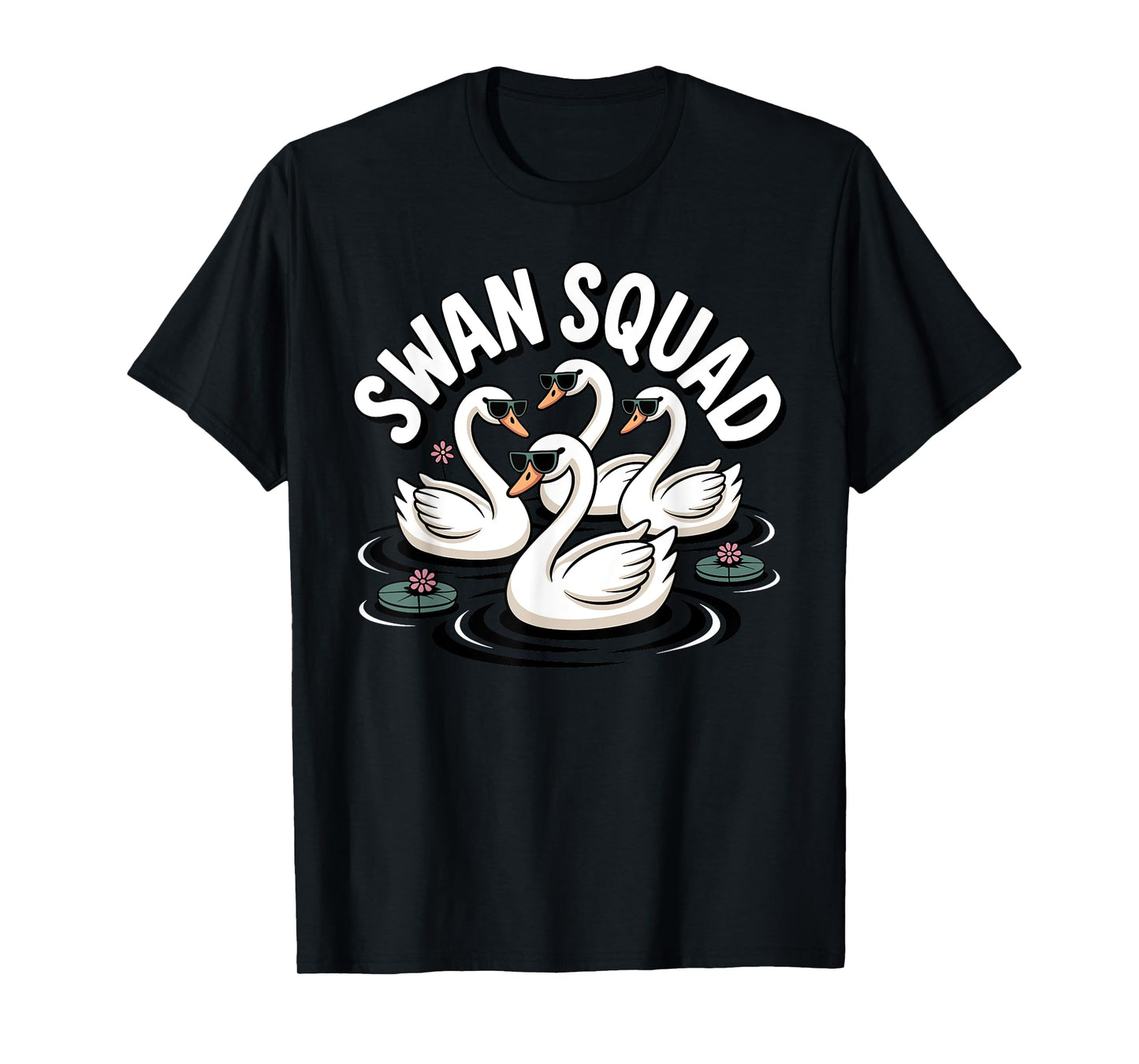Swan Art for Men Women Swan Lover Waterfowl Animal Swan T-Shirt