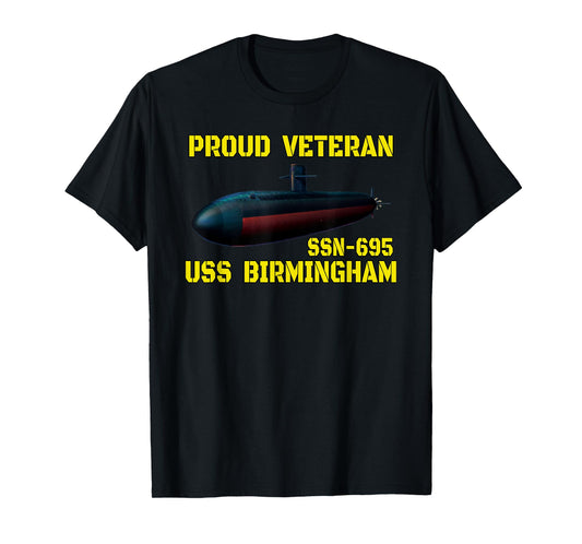 USS Birmingham SSN-695 Submarine Veterans Day Father Grandpa T-Shirt