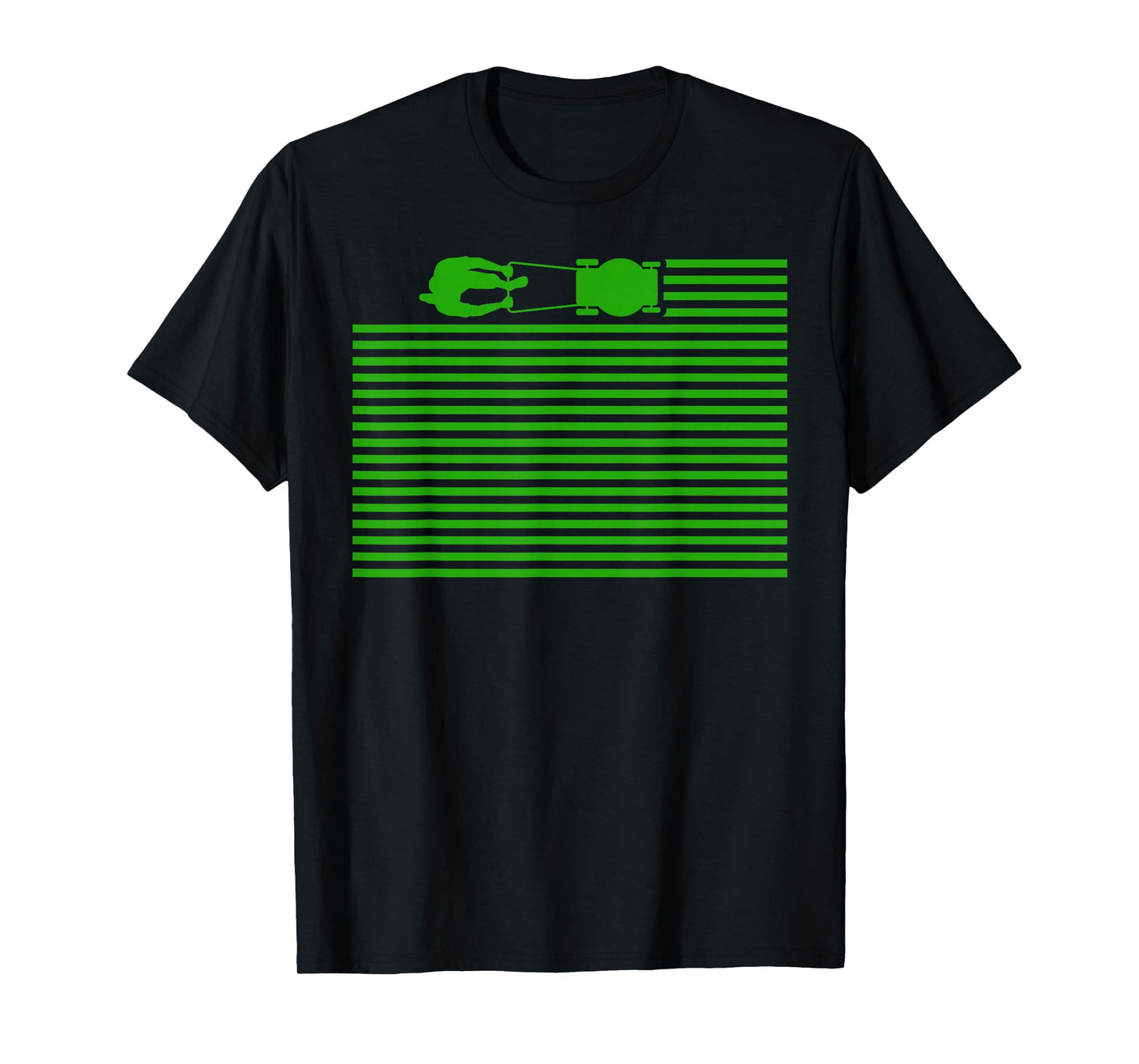 Lawn Care Stripes Funny Gardener Lawn Mower Lovers Outfit T-Shirt