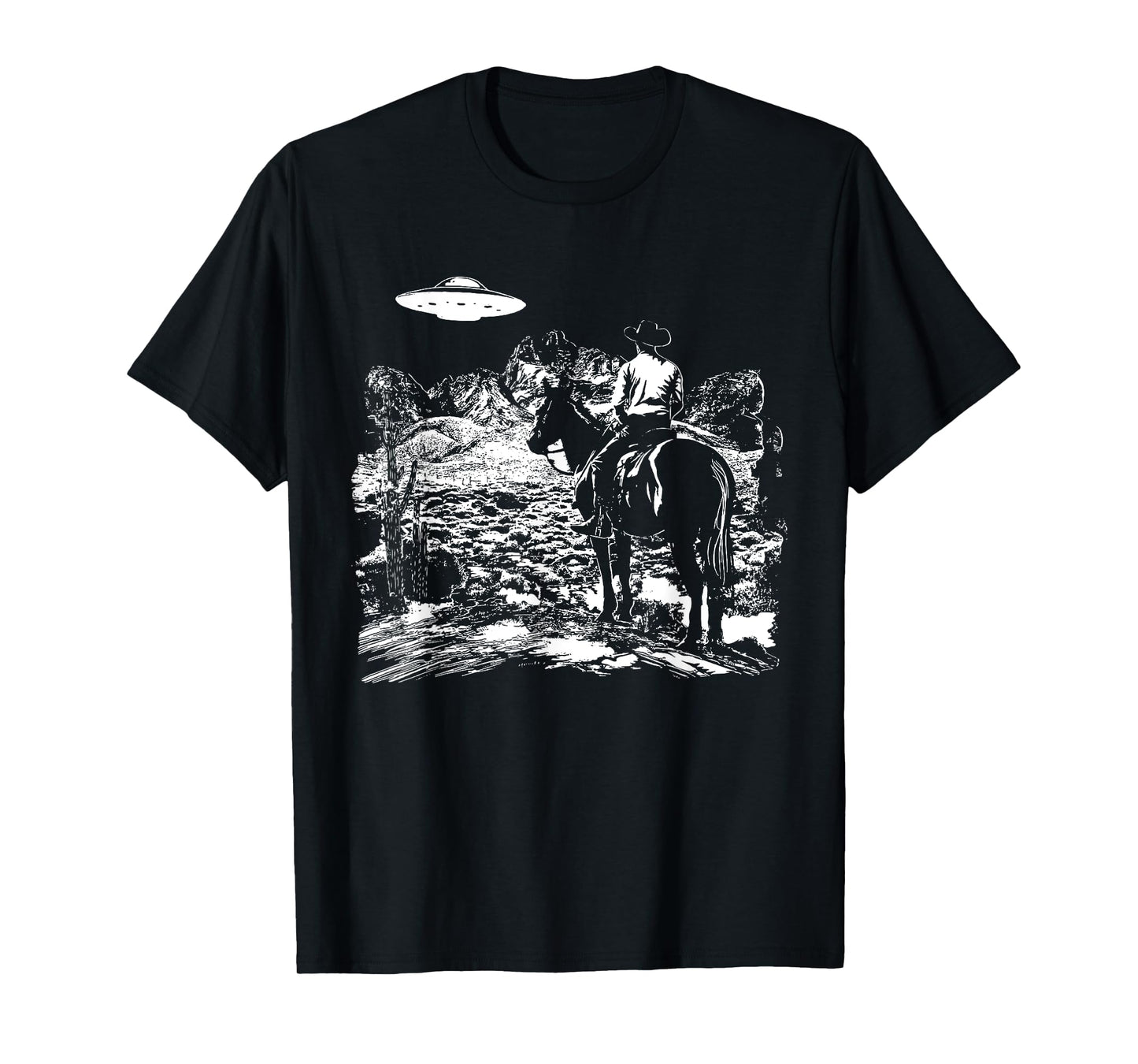 UFO Howdy Alien Cowboy Halloween Costume Ufo Western T-Shirt