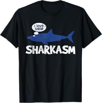 Shark Sharkasm Marine Biology Funny Vintage Gift T-Shirt