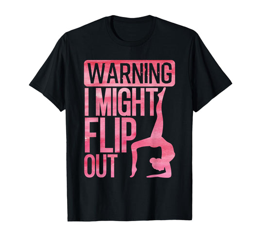 Cute Gymnastics Art For Girls Kids Women Tumbling Gymnast T-Shirt