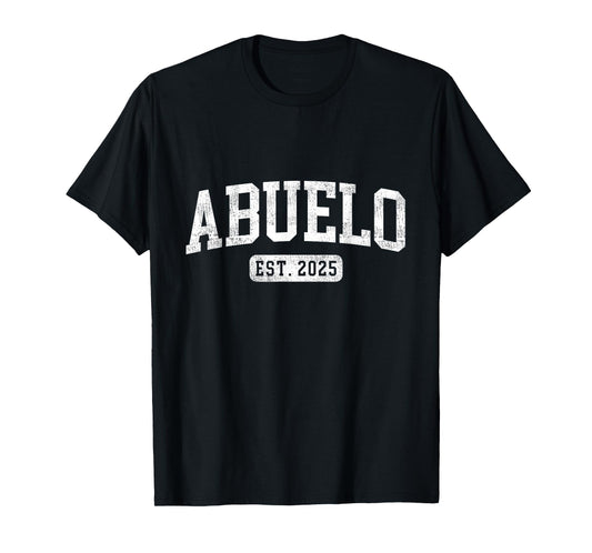 Abuelo Est 2025 Promoted To Abuelo Announcement T-Shirt