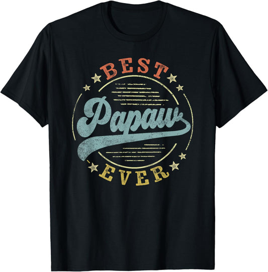 Best Papaw Ever Father's Day Papaw Gifts Vintage Emblem T-Shirt