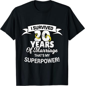 20 Year Funny Wedding Anniversary T-Shirt