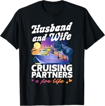 Husband and Wife Cruise Shirt 2025 Matching Couple Outfits T-Shirt