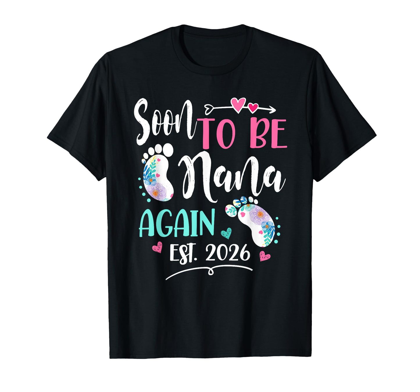 Womens Soon to be Nana Again 2026 Mother's Day T-Shirt