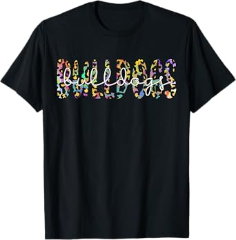 Bulldogs School Sports Fan Team Spirit Mascot Gift Vintage T-Shirt