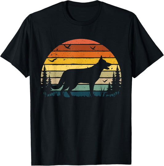 German Shepherd Vintage Retro Mom Dad Dog Pet Lover Gift T-Shirt
