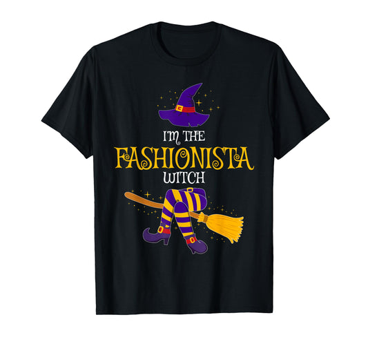 I’m The Fashionista Witch Family Matching Costume Halloween T-Shirt