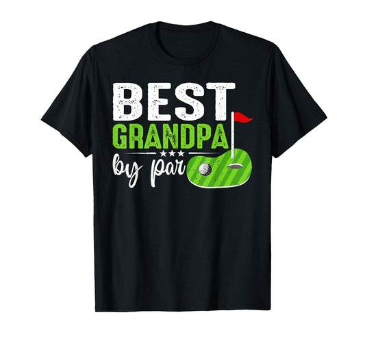 Best Grandpa By Par Father's Day Golf Sports Lover Grandpa T-Shirt