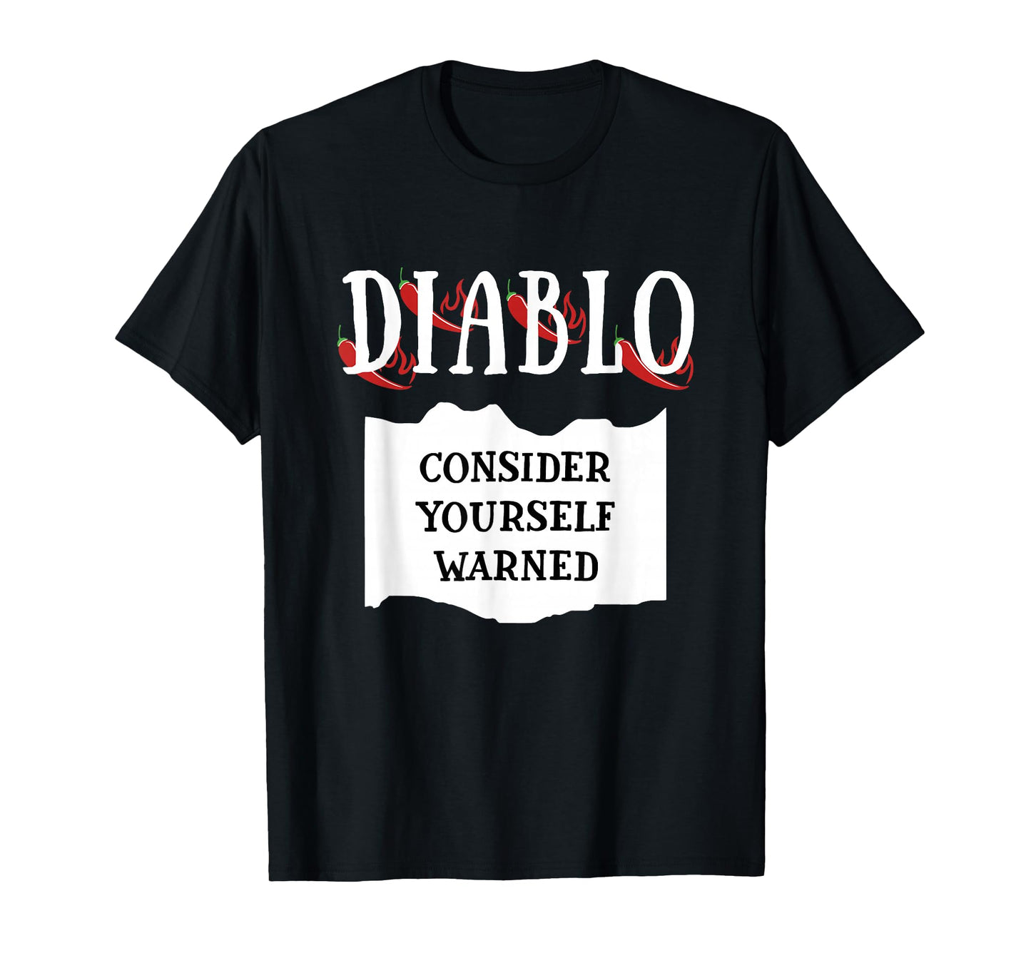 Consider Yourself Warned Diablo Hot Sauce Group Costume T-Shirt