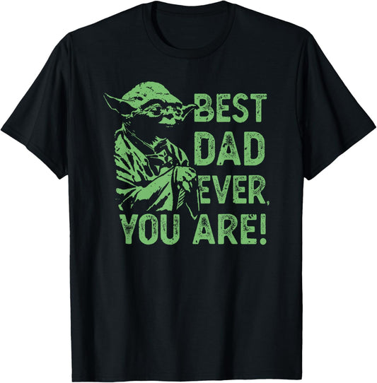 Star Wars Father's Day Best Dad You Are Yoda Distressed Art T-Shirt