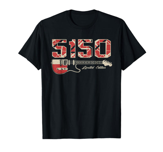 Vintage 5150 Classic Rock Music Guitar Limited Edition T-Shirt