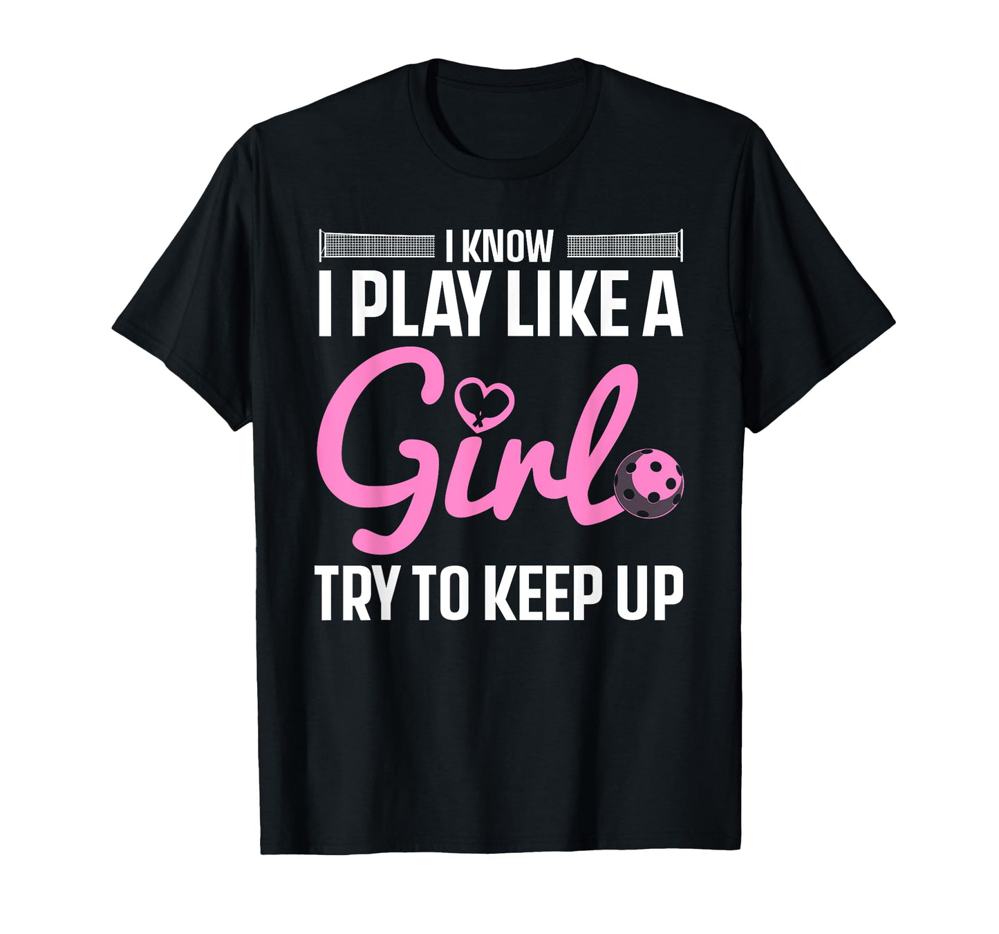 Cool Pickleball Art For Women Girls Player Pickleball Lover T-Shirt