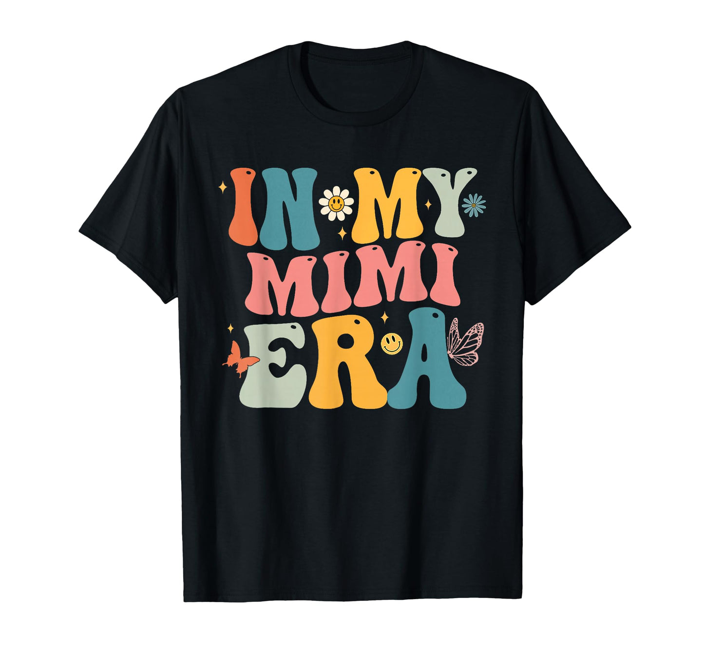 Groovy In My Mimi Era Mom Grandma Mothers Day T-Shirt