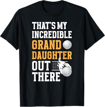 My Granddaughter Volleyball Grandpa Of A Volleyball Player T-Shirt