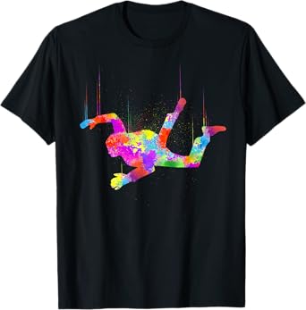 Cool Skydiving Art For Men Women Indoor Skydive Sky Diving T-Shirt