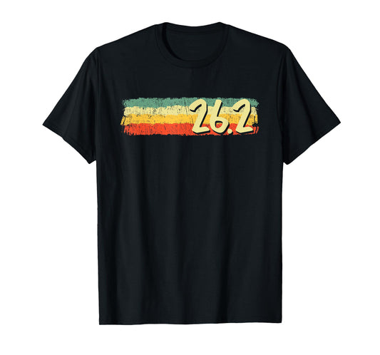 Retro 26.2 Miles Marathon Funny Vintage Athlete Outfit T-Shirt