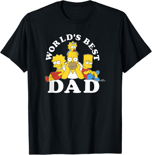 The Simpsons World's Best Dad Father's Day Group V2 T-Shirt