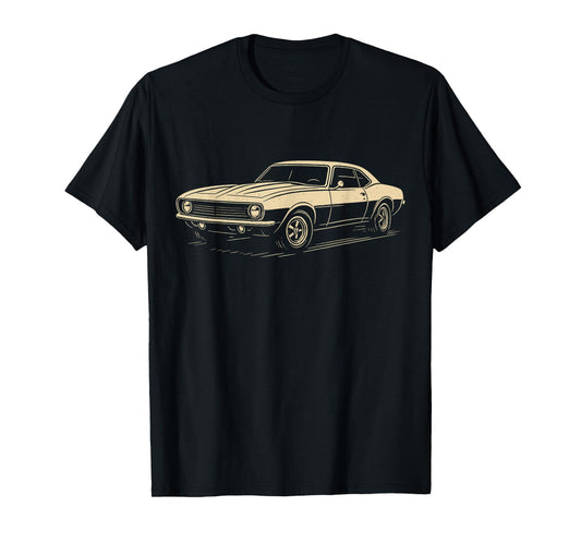 Classic Muscle Car Retro Vintage 60s 70s Car Lover Graphic T-Shirt