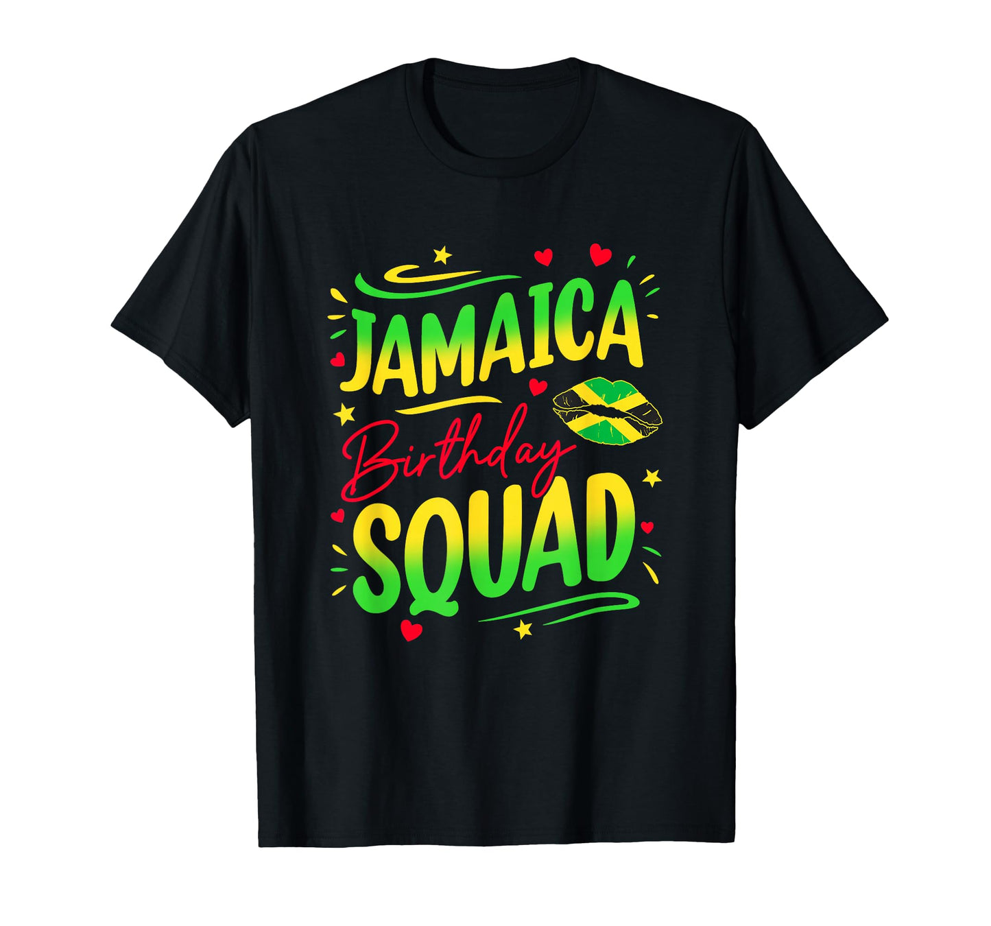 Jamaica Birthday Squad Girls Trip 2025 Women Vacation Party T-Shirt