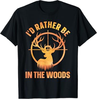 Cool Deer Hunting Art For Men Women Kids Hunter Deer Hunting T-Shirt