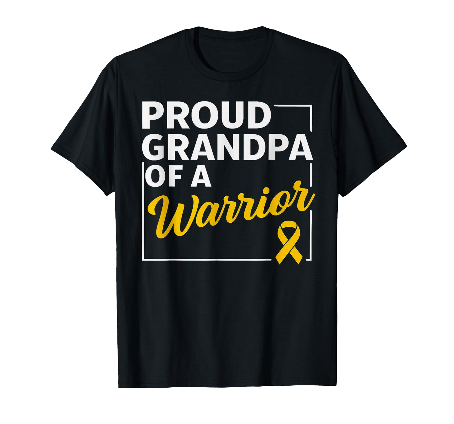 Proud Grandpa Of A Childhood Cancer Awareness T-Shirt