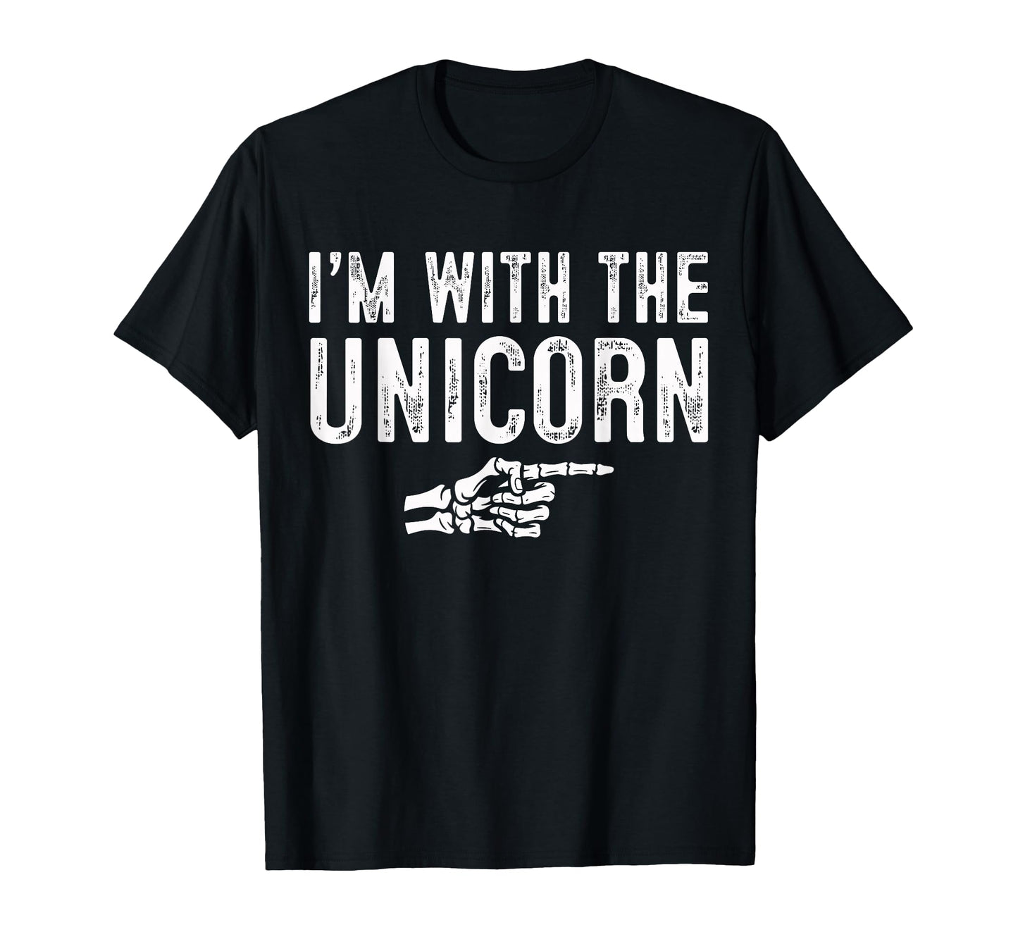I'm with The Unicorn Easy Costume Halloween Couples Matching T-Shirt