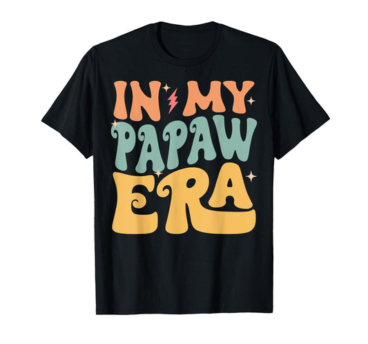In My PAPAW Era Groovy Funny Grandpa Father's Day T-Shirt