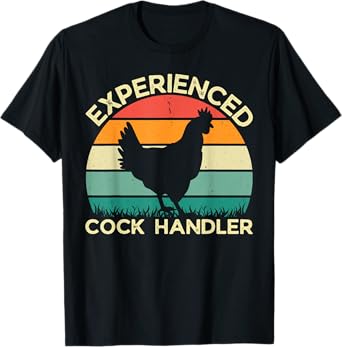 Vintage Experienced Cock Handler Inappropriate Adult T-Shirt