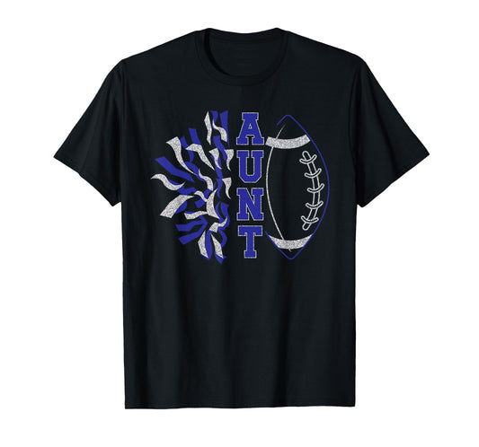 Aunt Of Football Player And Cheerleader Auntie T-Shirt