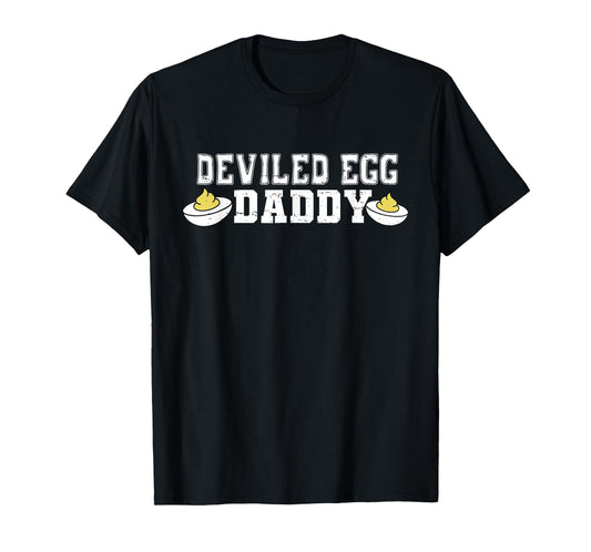 Retro Deviled Egg Daddy Funny Thanksgiving Fathers Day T-Shirt