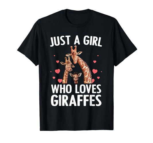 Cool Giraffe For Women Girls Africa Safari Zoo Animal Lovers T-Shirt