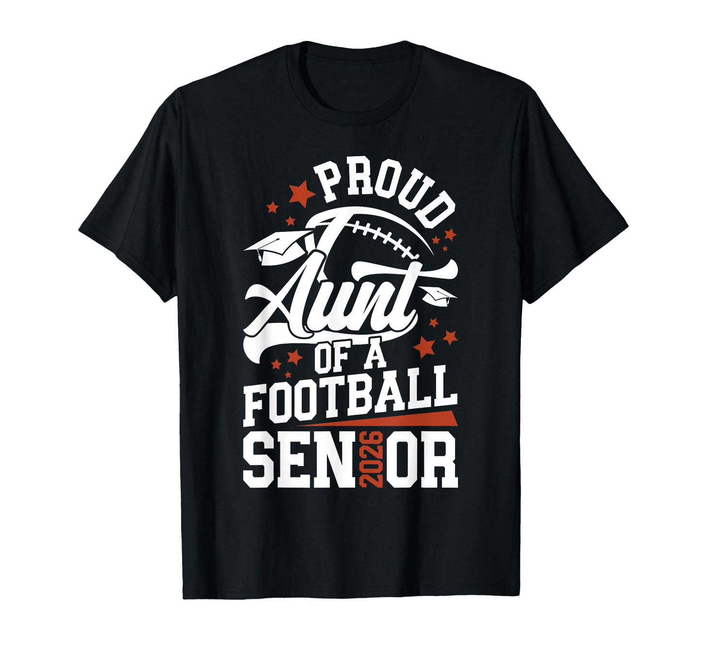 Proud Aunt of A Football Senior Aunt 2026 T-Shirt