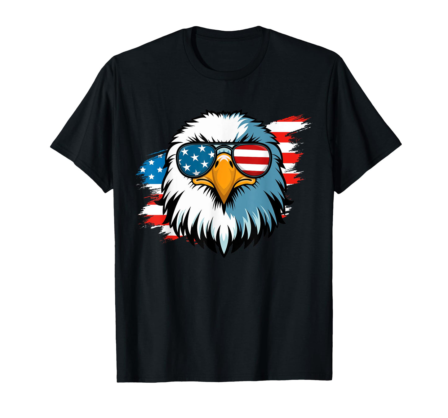 4th of July Patriotic American Flag Fourth of July Men Boys T-Shirt