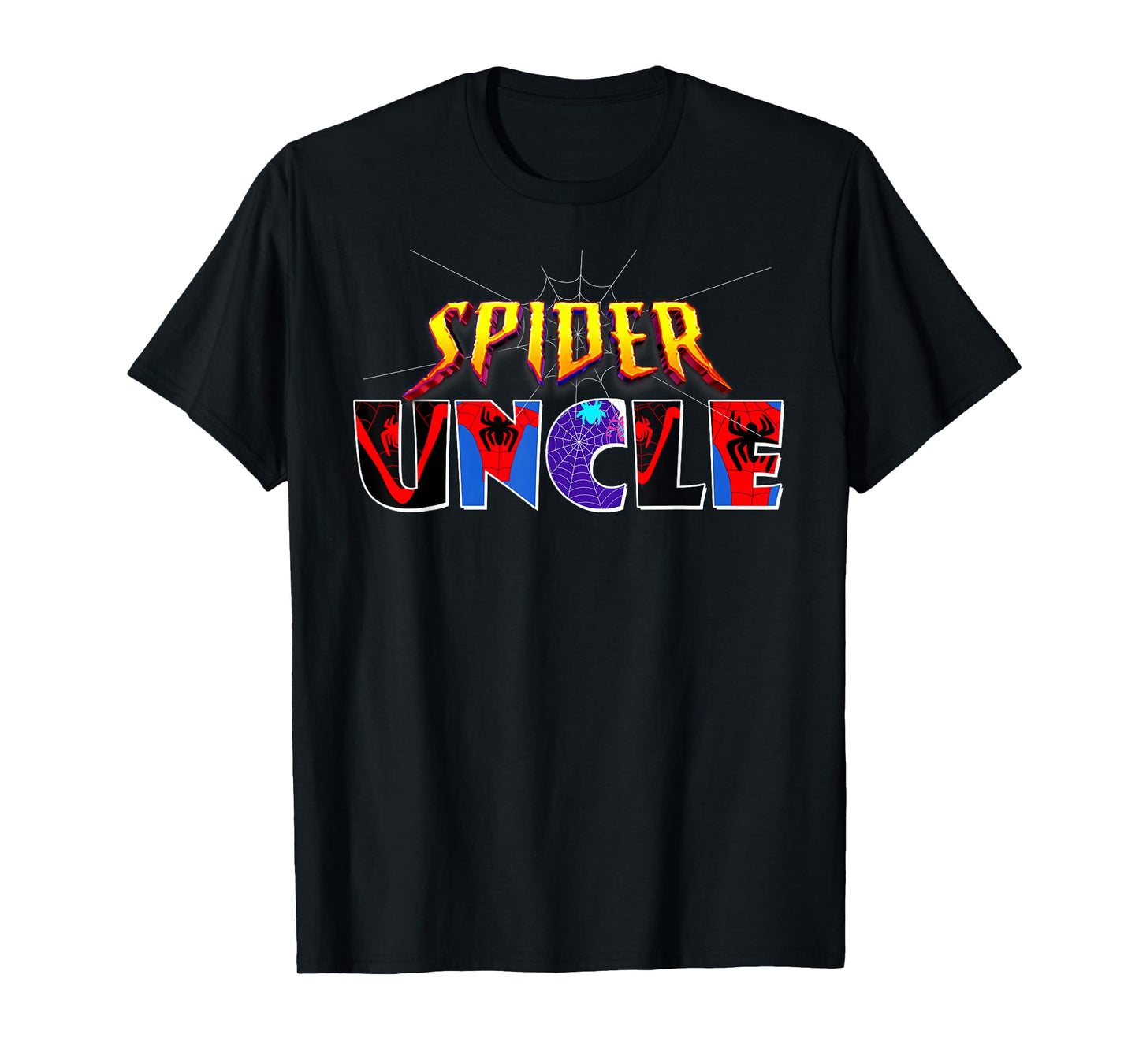 Spider Uncle Shirt Family Birthday Spider Halloween Costumes T-Shirt