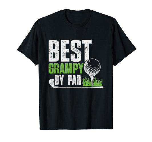 Vintage Best Grampy By Par Gifts For Fathers Day Golf Lover T-Shirt