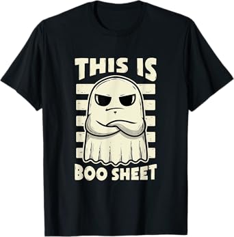 Funny Ghosts Pun This Is Boo Sheet T-Shirt