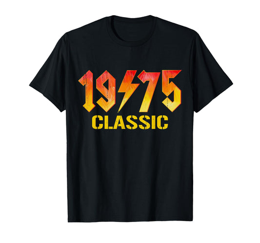 Classic 1975 Birthday Rock 50 Years Old Men 50th Birthday T-Shirt