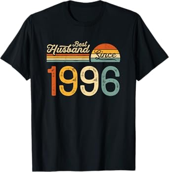 29th wedding anniversary 29 years - Best Husband Since 1996 T-Shirt