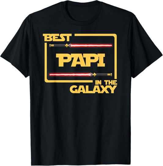 Mens Best Papi In The Galaxy Father's Day Gift T-Shirt T-Shirt