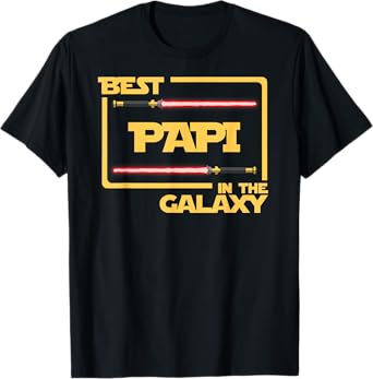 Mens Best Papi In The Galaxy Father's Day Gift T-Shirt T-Shirt